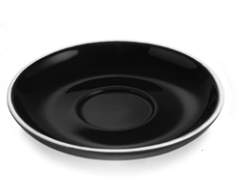 Italia Black Saucer Set, 155mm, 6 pcs
