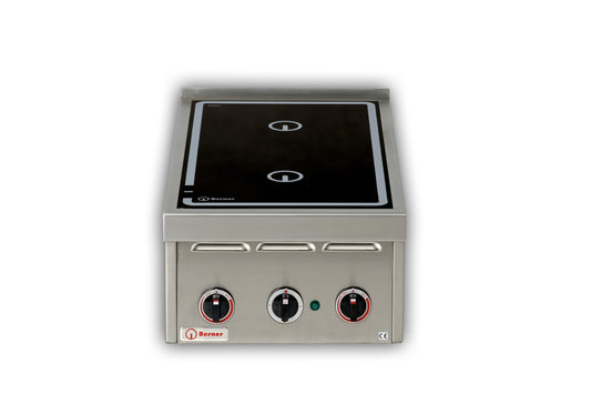 Dual-Zone Tabletop Induction Hob, 2x 5 kW, 400 V