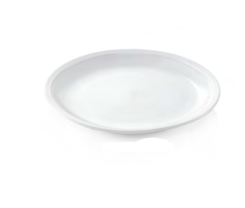 Coupe Plate Set, White Porcelain, 255mm, 6 pcs