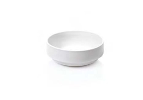Italia White Porcelain Bowl Set, 250 ml, 6 pcs