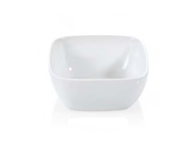 Italia White Square Bowl, 1.2 L, 180mm, 4 pcs