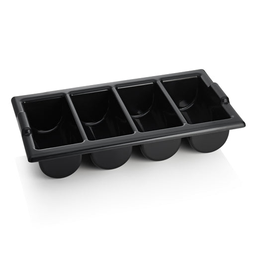 Was Cutlery Tray GN 1/1, Black, 4 Divisions