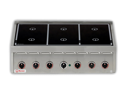 Tabletop Induction Hob, 6-Burner, 30 kW