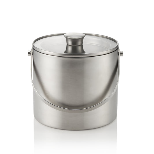 Was Ice Bucket with Tongs and Glass Lid, 3 L, Double-Walled
