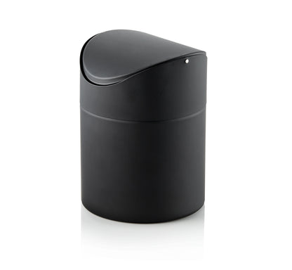 Was Table Waste Bin, Black Powder-Coated, 1.2 L