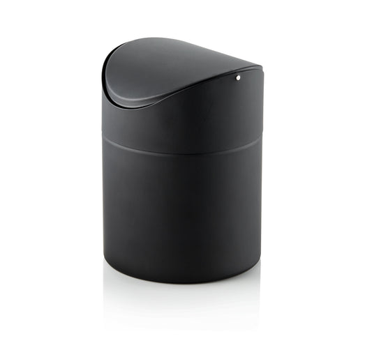 Was Table Waste Bin, Black Powder-Coated, 1.2 L