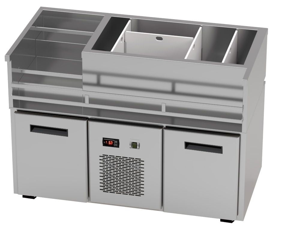 Bar Module, 2 Freezer Drawers, Ice Well, 1260 mm