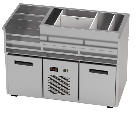 Bar Module, 2 Freezer Drawers, Ice Well, 1260 mm