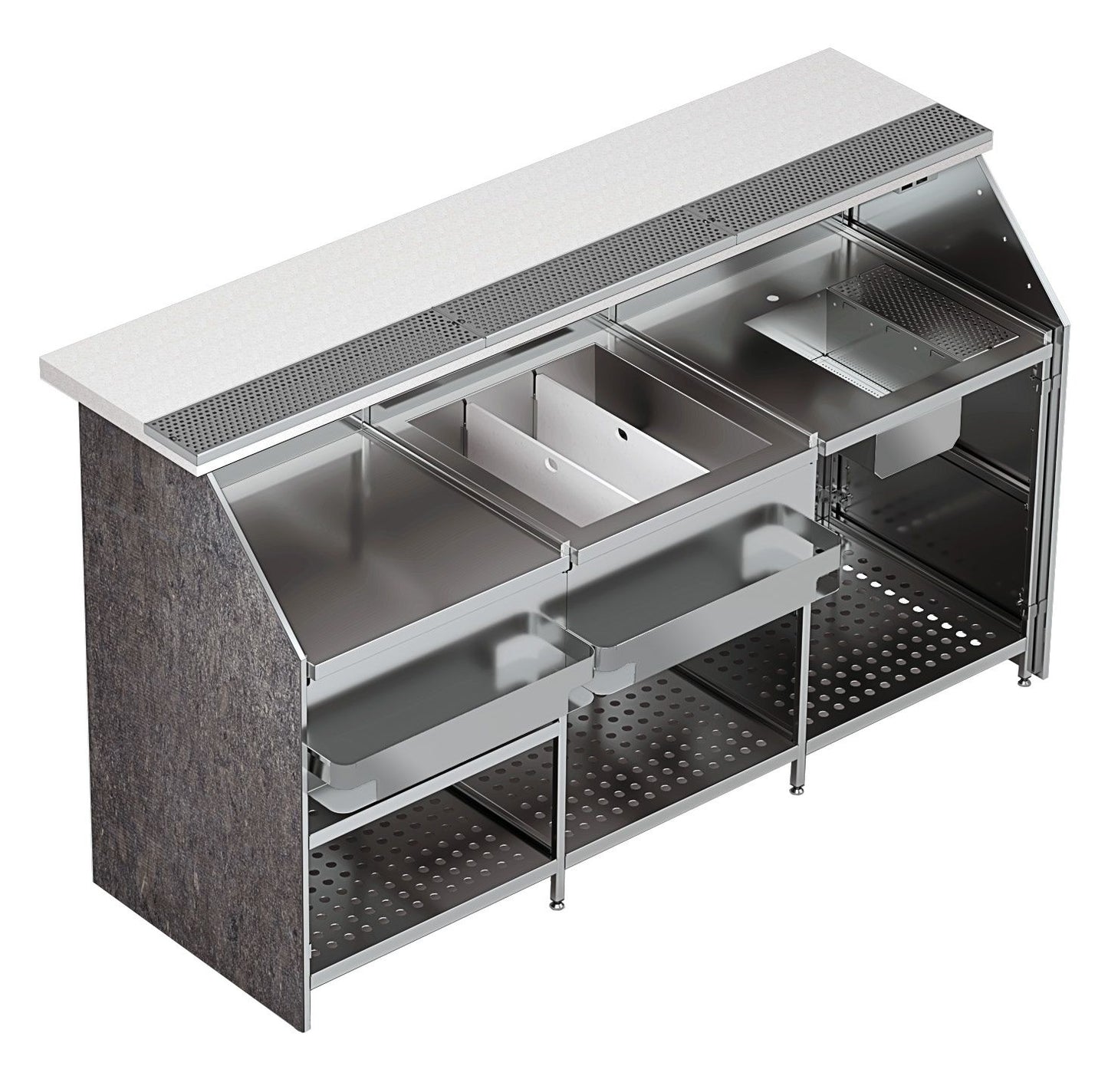 Mobile Bar Module, 1900 mm, Knock-Down
