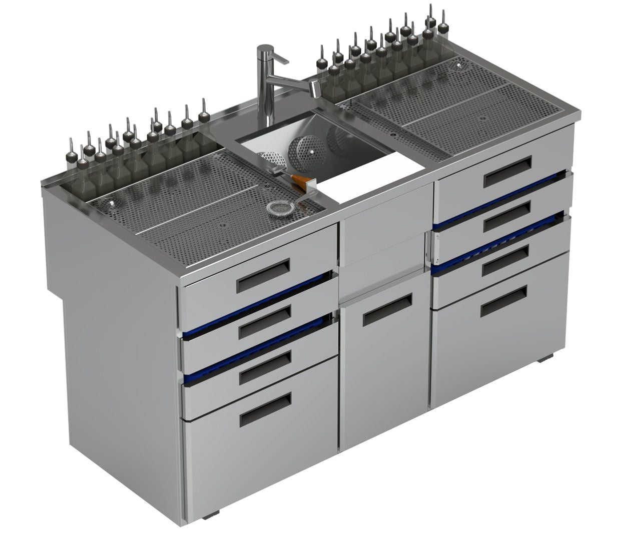 Bar Sink Module, 1500 mm, Stainless Steel