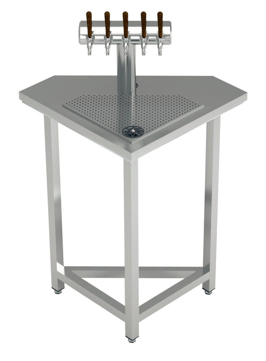 Corner Bar Module, 650×650×900 mm, With Beer Taps