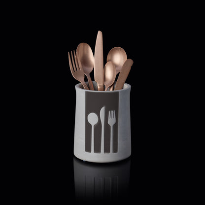 Was Cutlery Holder Nero, Ø110 mm