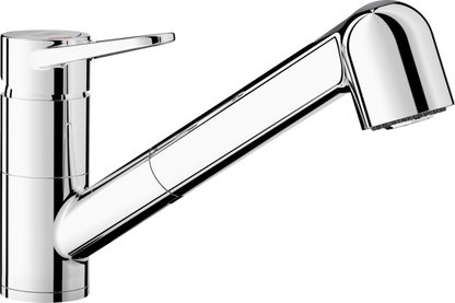 Wega II Kitchen Mixer Tap, Pull-Out Spray, Chrome
