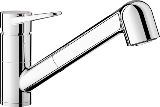 Wega II Kitchen Mixer Tap, Pull-Out Spray, Chrome