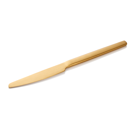 Alex Dinner Knife, Gold, Set of 12