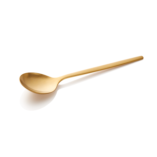 Alex Soup Spoon, Gold, Set of 12