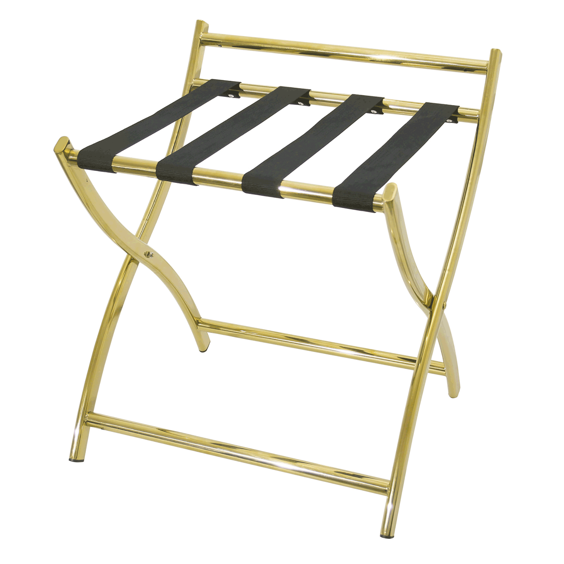 Was Titanium Gold Luggage Rack with Wall Protection, Stainless Steel