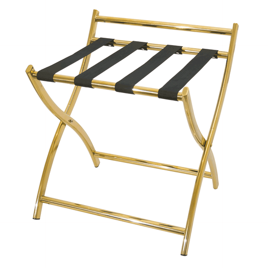 Was Titanium Gold Luggage Rack with Wall Protection, Stainless Steel