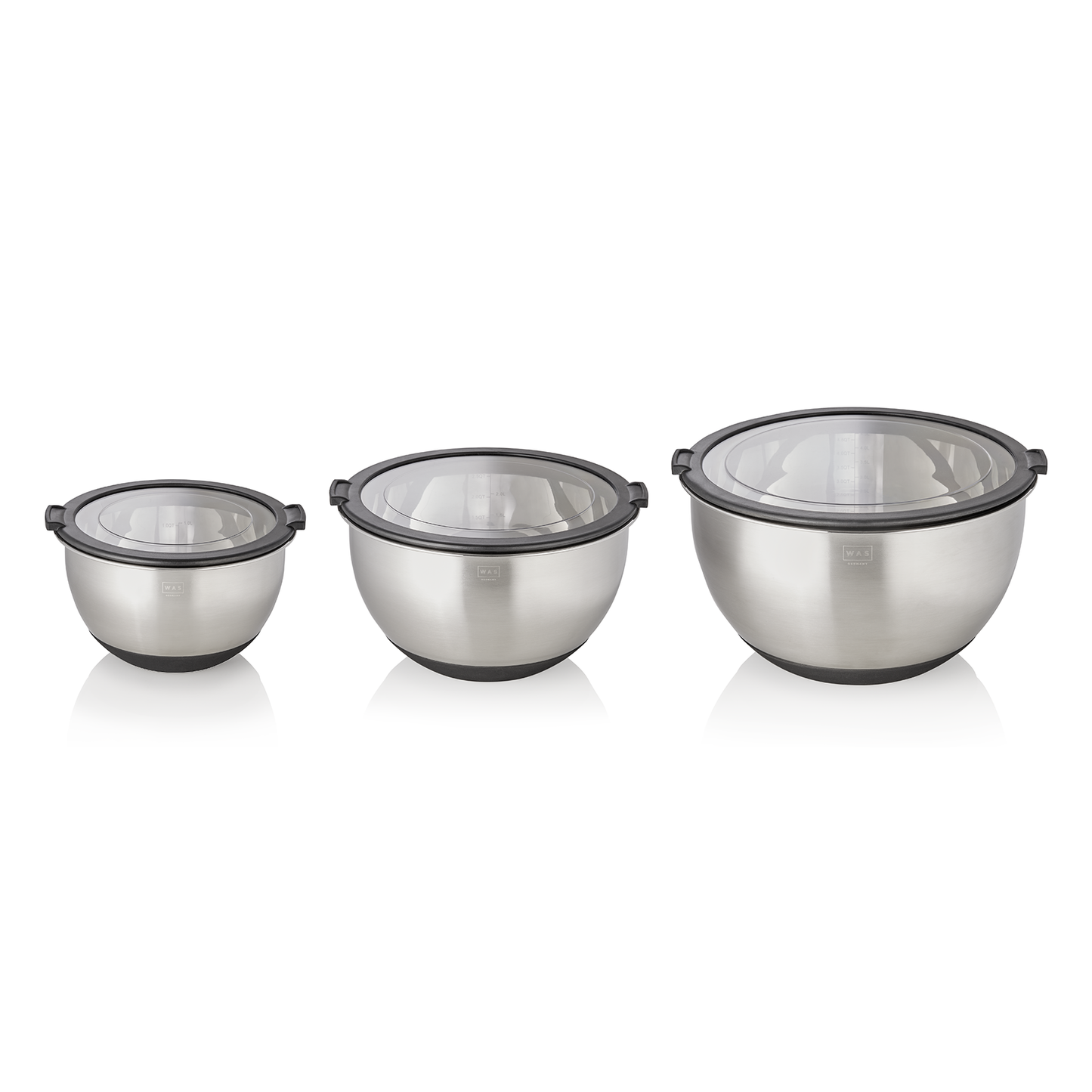 Was Bowl Set with Lids, Set of 3