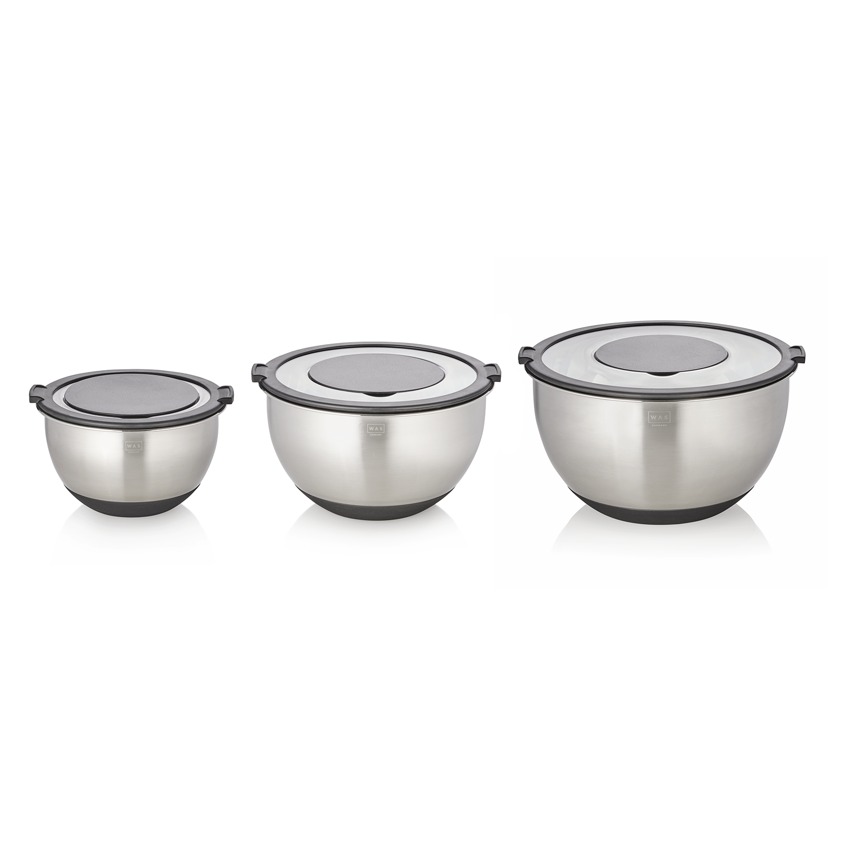 Was Bowl Set with Attachments, Set of 3