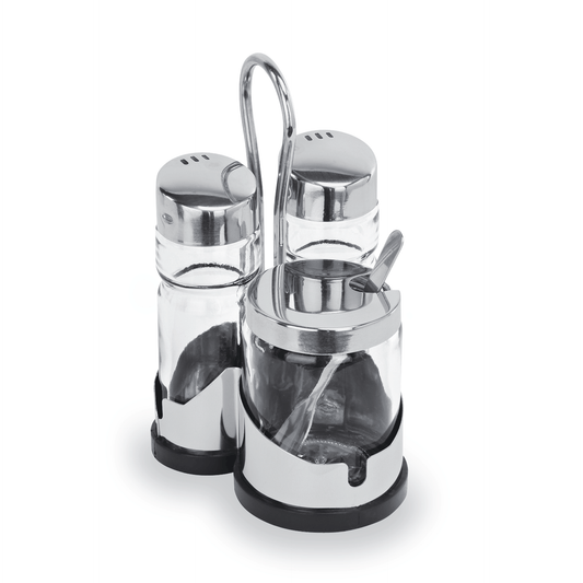 Was Cruet Menage 1755, 3-Piece with Mustard Jar
