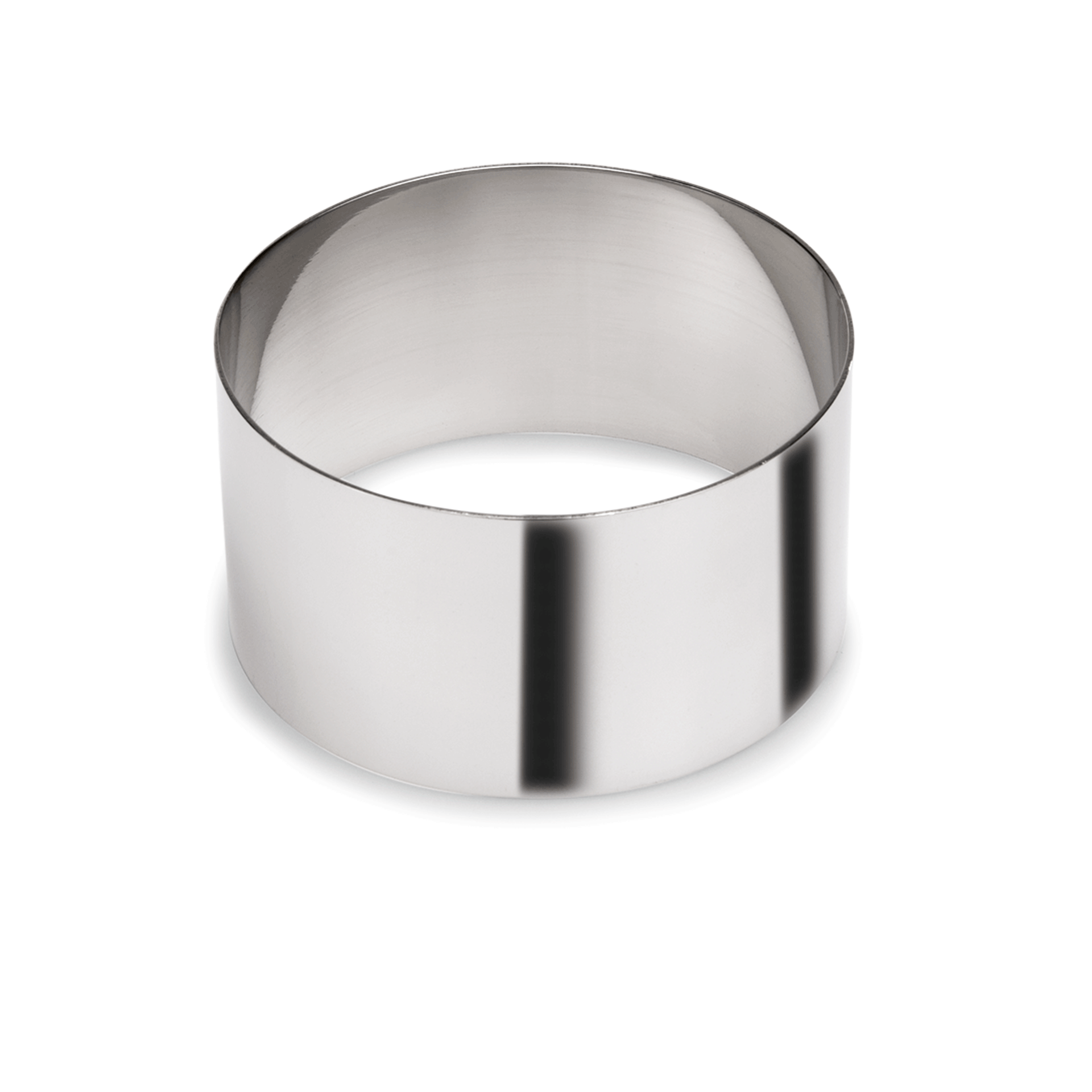 Was Stainless Steel Mousse Ring Set, Ø75 mm, Set of 4