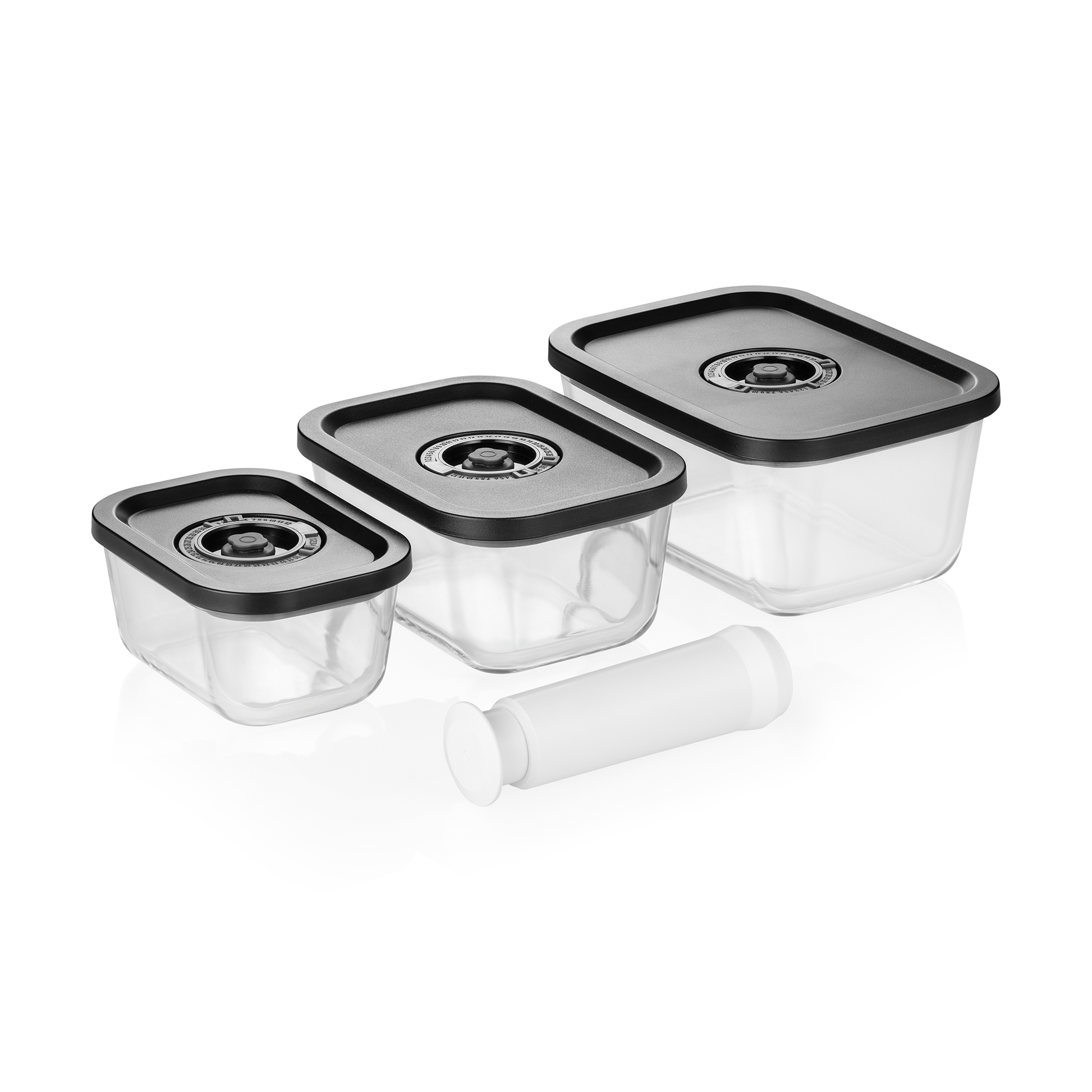 Was Vacuum Glass Storage Container Set, Set of 3