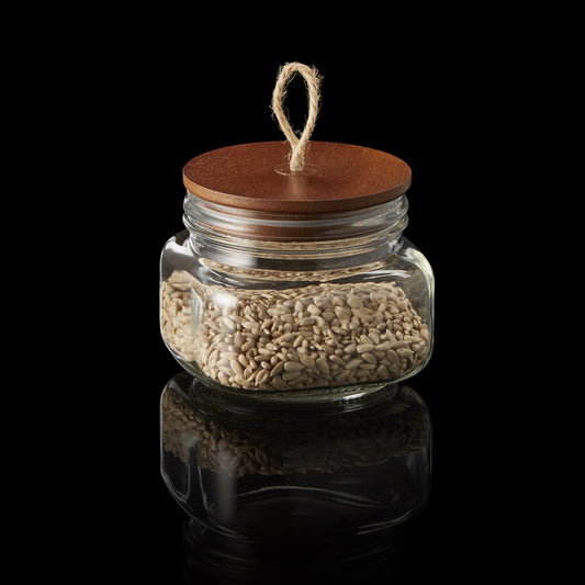 Was Storage Jar with Acacia Lid, 0.5 L