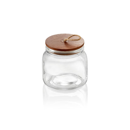 Was Storage Jar with Acacia Lid, 0.65 L