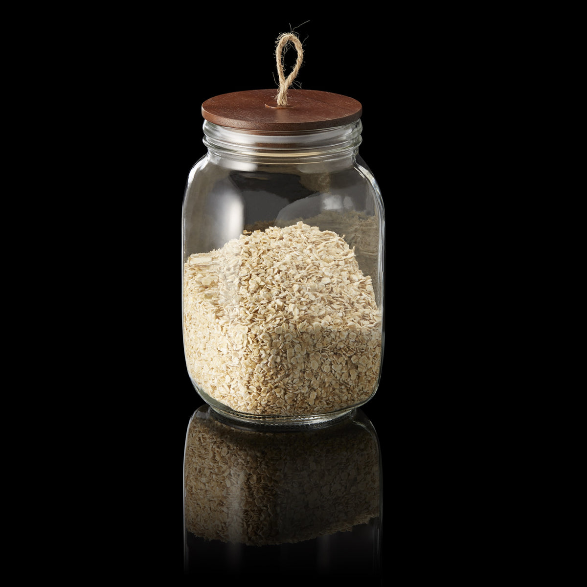 Was Storage Jar with Acacia Lid, 1.5 L