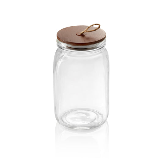 Was Storage Jar with Acacia Lid, 1.5 L