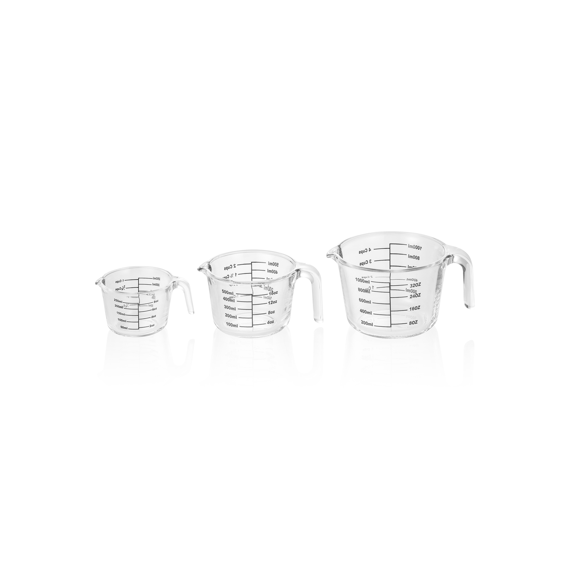 Was Measuring Cup Set, Set of 3, Glass