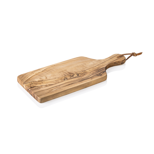 Was Serving Board with Handle Olive, 271 x 133 mm