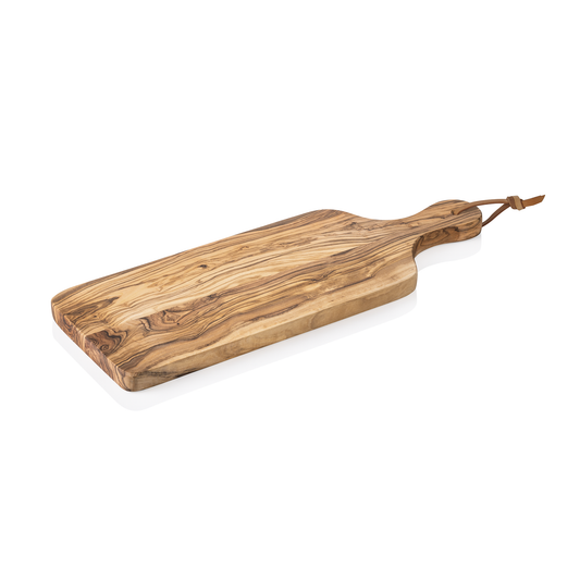 Was Serving Board with Handle Olive, 301 x 151 mm