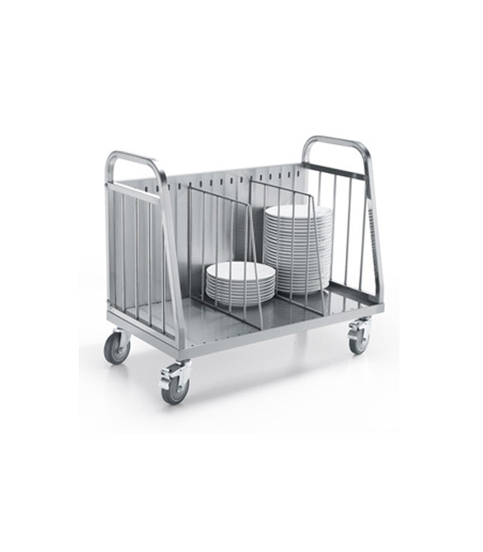 Stainless Steel Dish Trolley, 980×515×830 mm