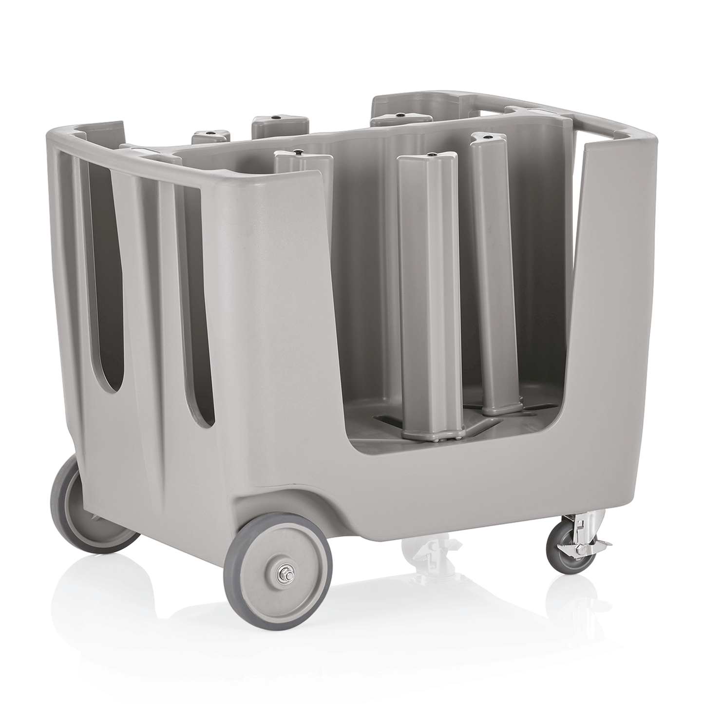 Was Dish Trolley, 6 Divisions, with Covering Hood