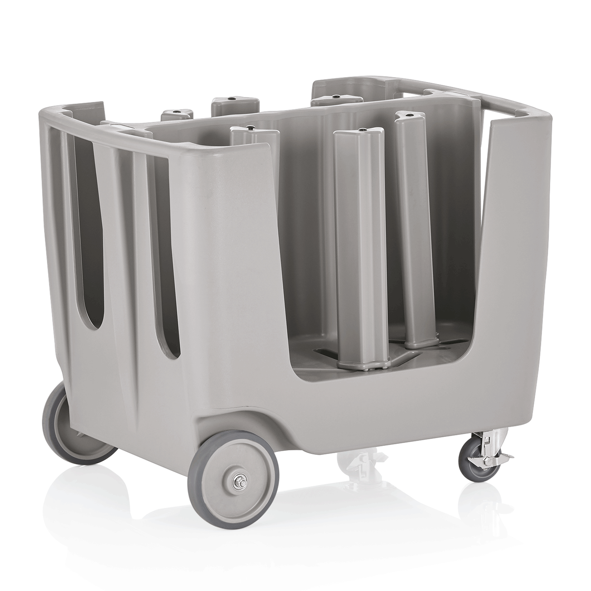 Was Dish Trolley, 6 Divisions, with Covering Hood
