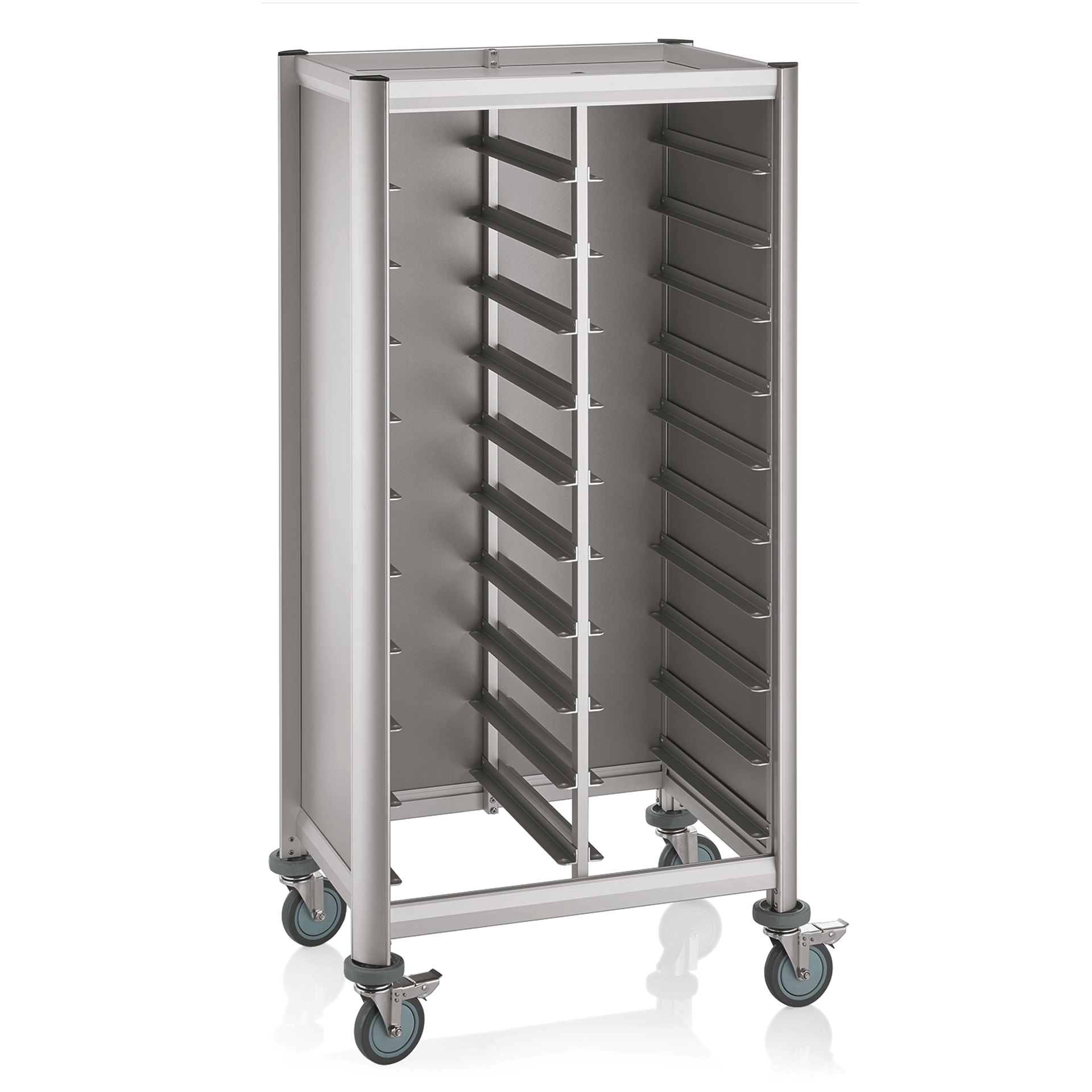 Was Tray Trolley Double Mensa, GN 1/1, 2 x 10 Trays