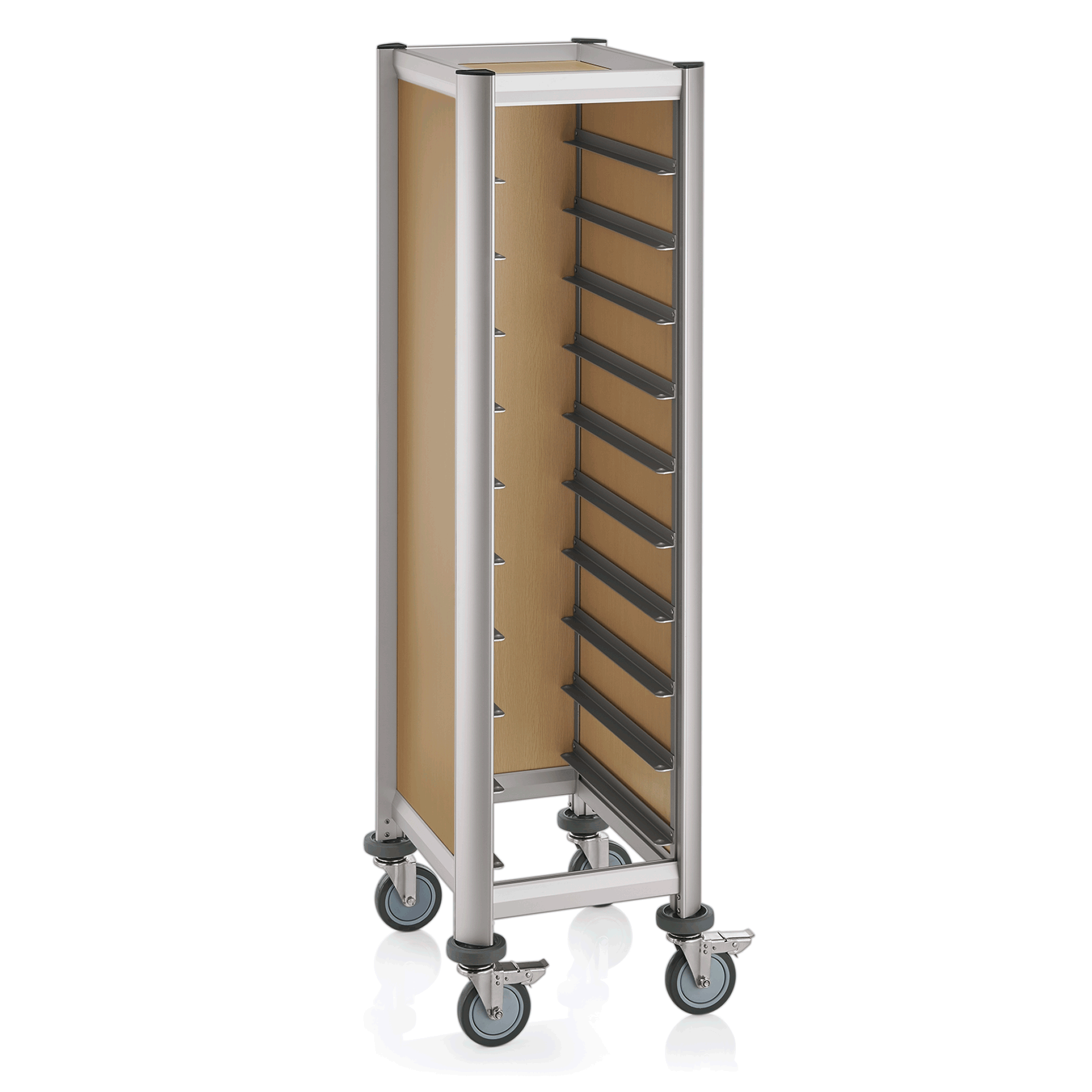Was Tray Trolley Single Mensa, GN 1/1, Beige, 10 Trays