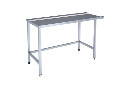 Framed table for dishwashing machine
