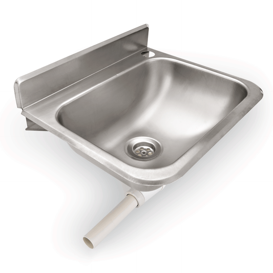 Was Wall-Mounted Hand Basin, 378×314×190 mm, Stainless Steel