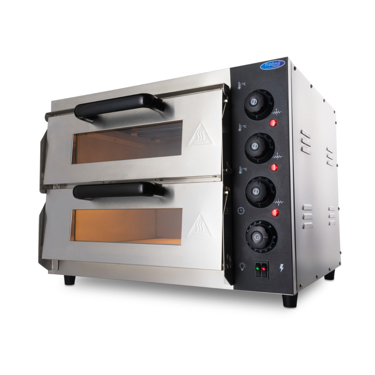 Maxima Compact Pizza Oven, 2 x Ø40 cm, Double Deck, product photo