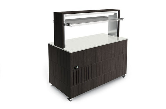 Island Refrigerated Buffet Display, 0/+7°C, 4×GN 1/1