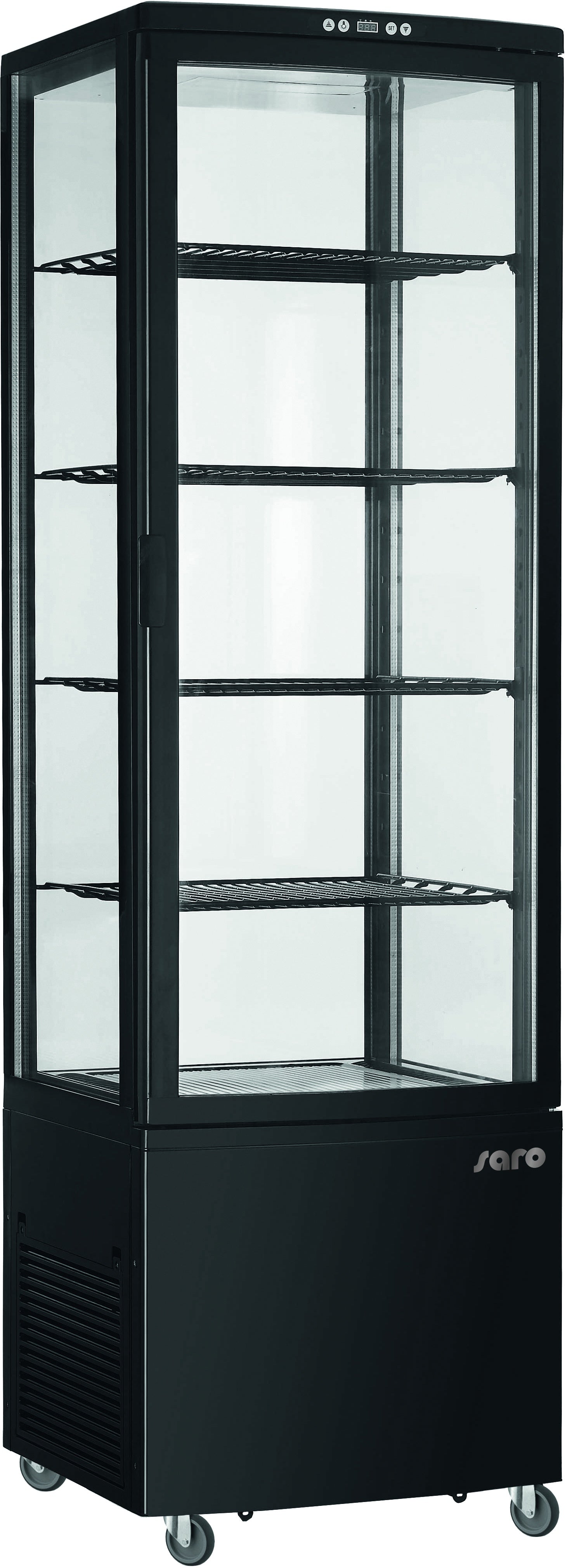 Refrigerated Food Showcase, 235 L, Black