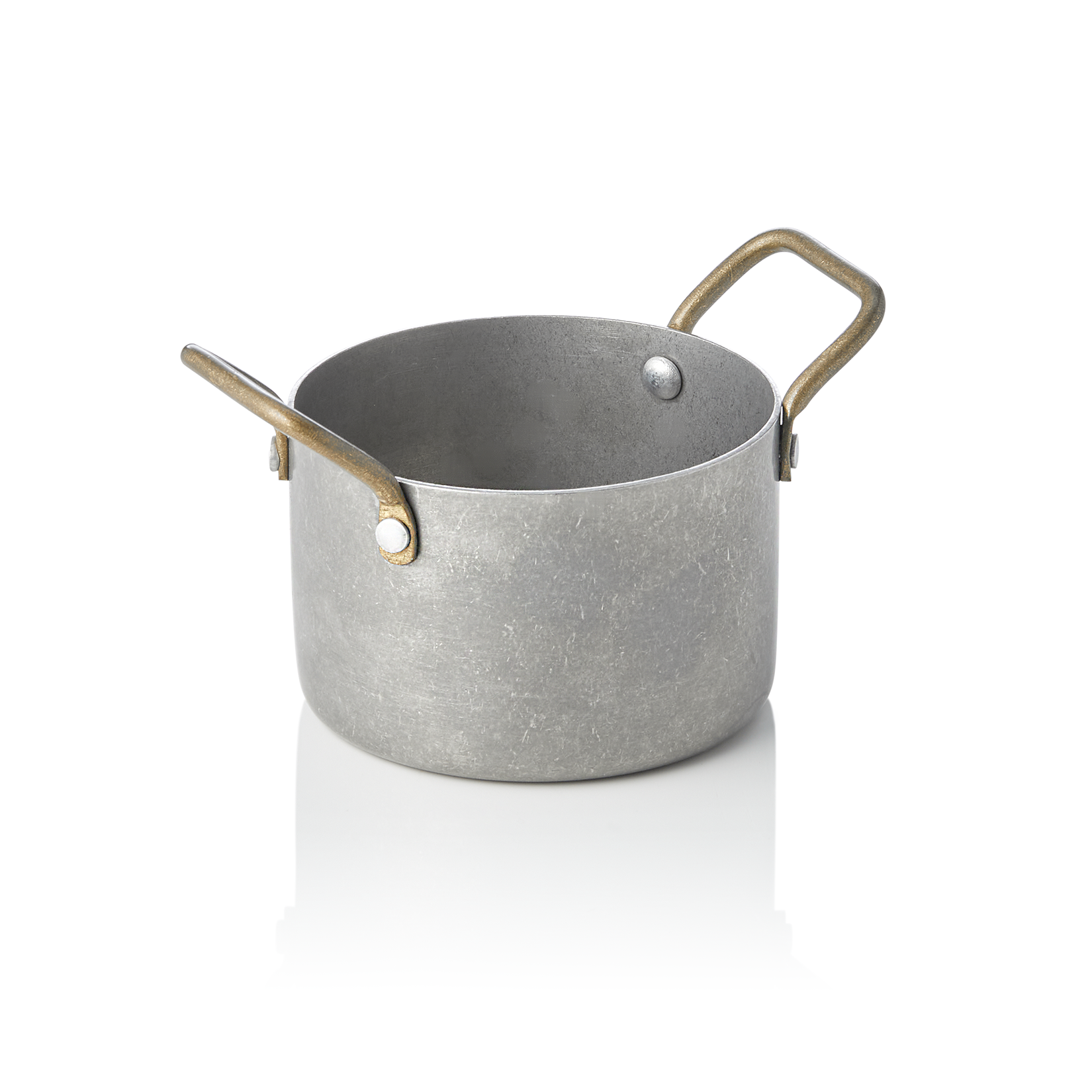 Steel & Style Serving Dish, Vintage, 2 Handles, Ø90 mm
