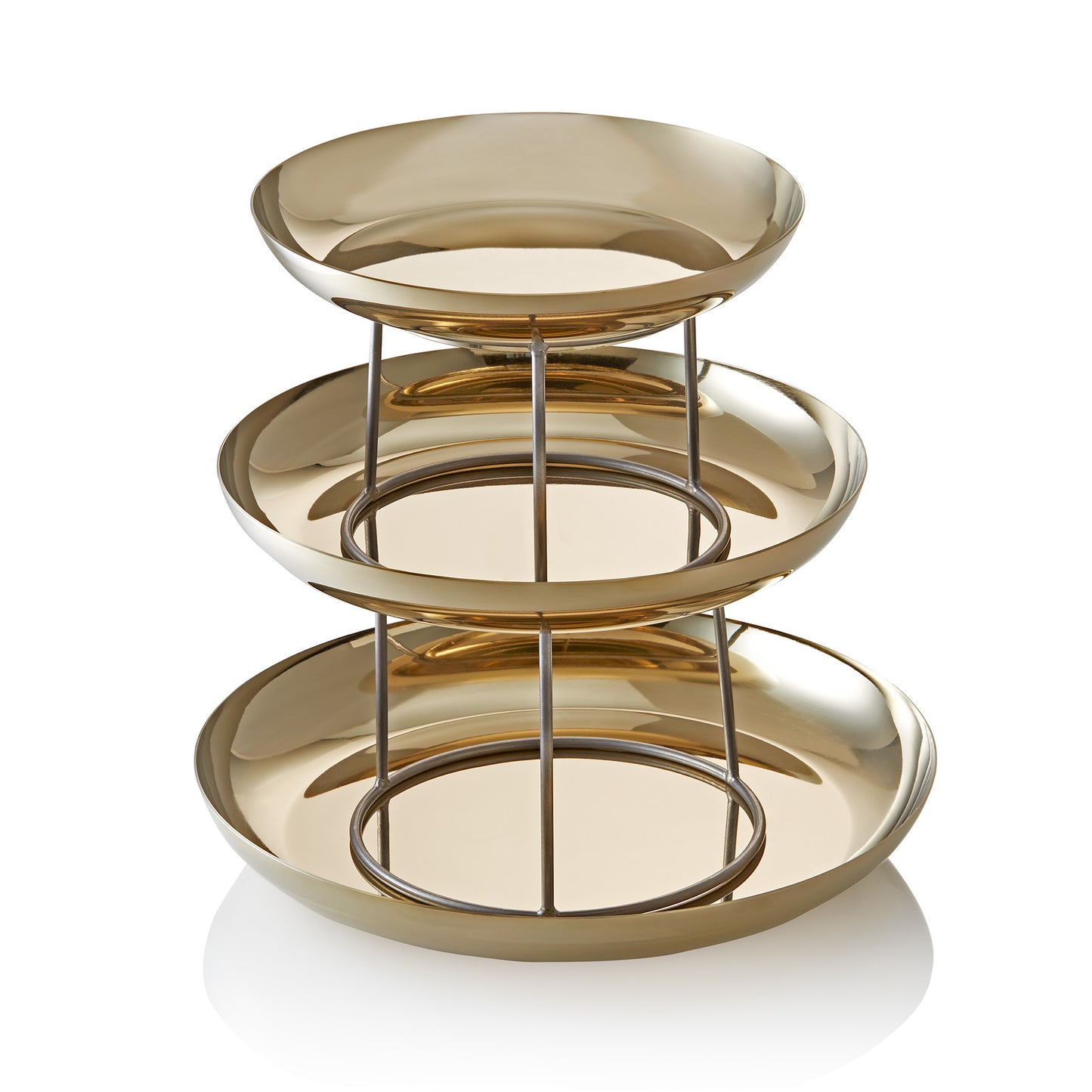 Steel & Style Gourmet Tower Gold, 3-Stage, H32 cm