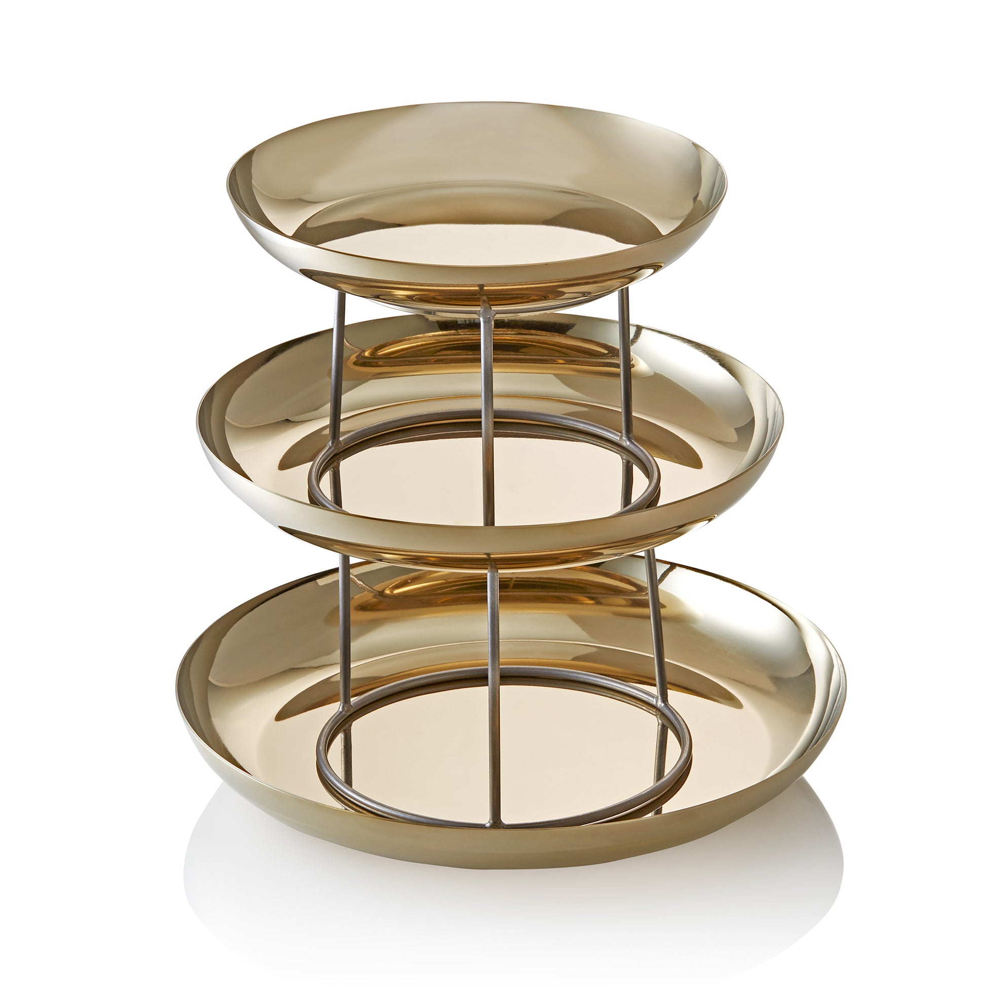 Steel & Style Gourmet Tower Gold, 3-Stage, H32 cm