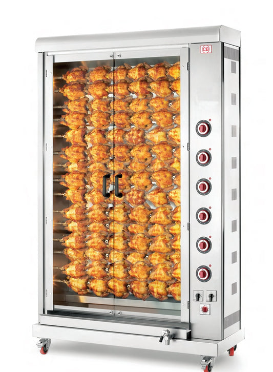 Electric Chicken Rotisserie, 90 Birds, 15 Spits, 32 kW