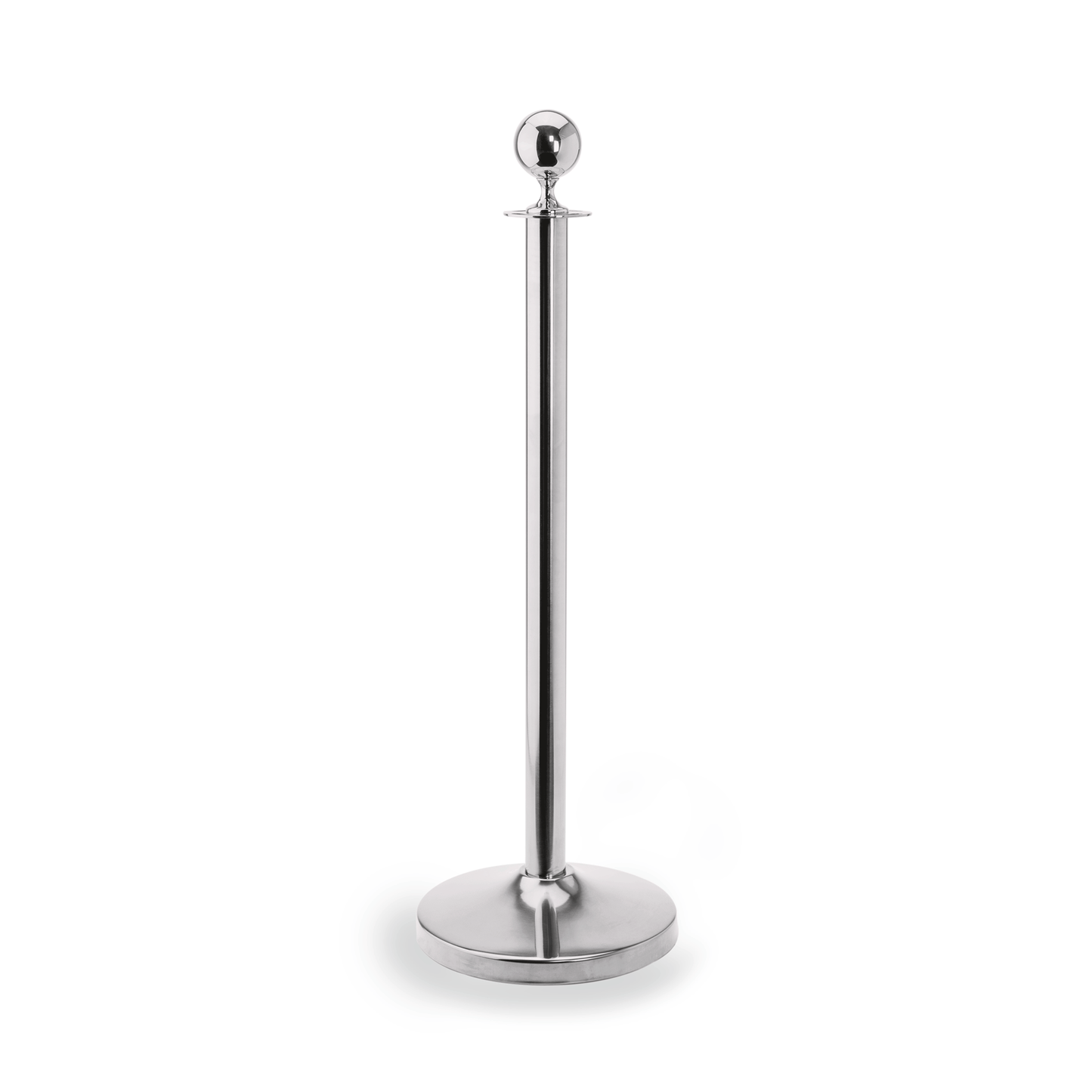Was Barrier Post Classic, Ball Top, Polished Steel, Set of 2