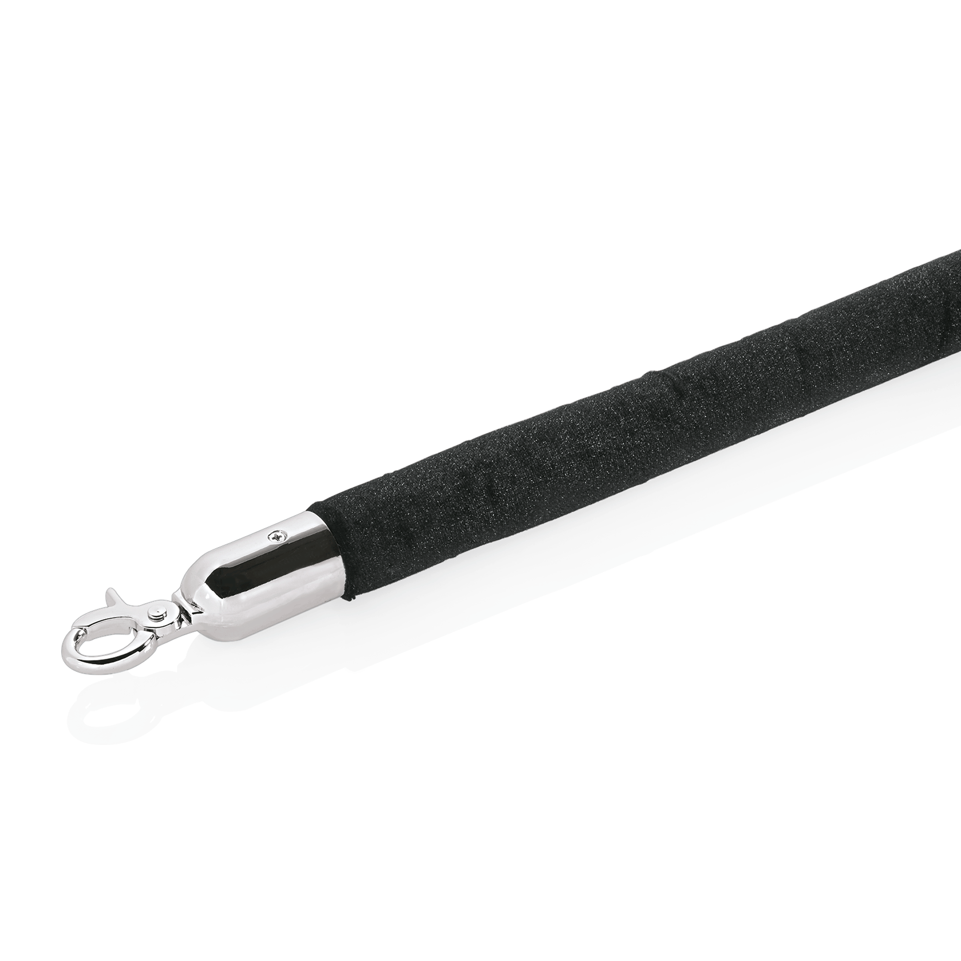 Was Barrier Rope Classic, Black Velvet, Polished Chrome